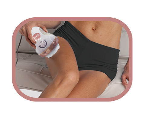 Masajeador con terapia de vibración y rotación para tonificar y esculpir el cuerpo