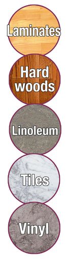 Mopa Triple de microfibra con cabezales rotatorios pulverizadores y brazo extensíble